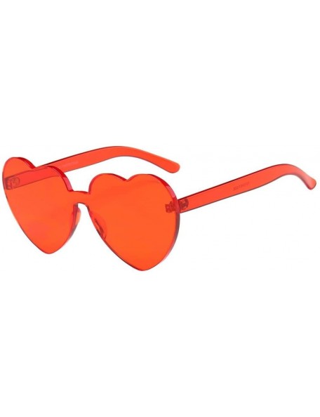Sport Heart shaped Sunglasses Integrated Eye wear - A - CL18DQULCYK $11.09