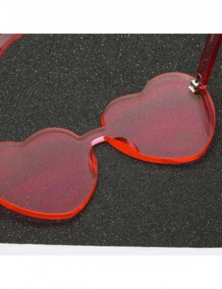 Sport Heart shaped Sunglasses Integrated Eye wear - A - CL18DQULCYK $11.09