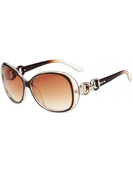 Oversized Fashionable sunglasses European personality sunglasses Copper - CK1983D94QC $24.89