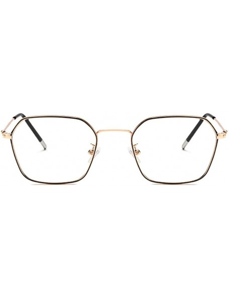 Square Fashion Anti Blue Eyestrain Computer Prescription - Rose Gold - CI197QTY8LR $16.04