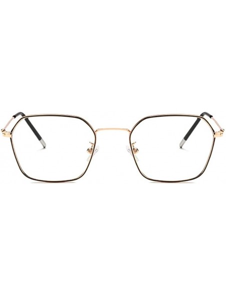 Square Fashion Anti Blue Eyestrain Computer Prescription - Rose Gold - CI197QTY8LR $16.04