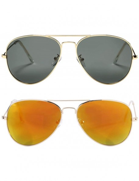 Aviator Classic Polarized Aviator Sunglasses for Men and Women UV400 Protection - CK184DTWQTH $14.86