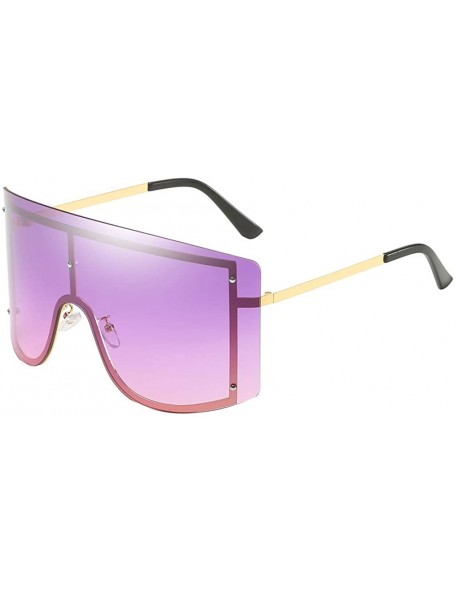 Sport Fashion Man Women Oversize Sunglasses Glasses Shades Vintage Retro Style - F - CL193XI2MQE $23.53