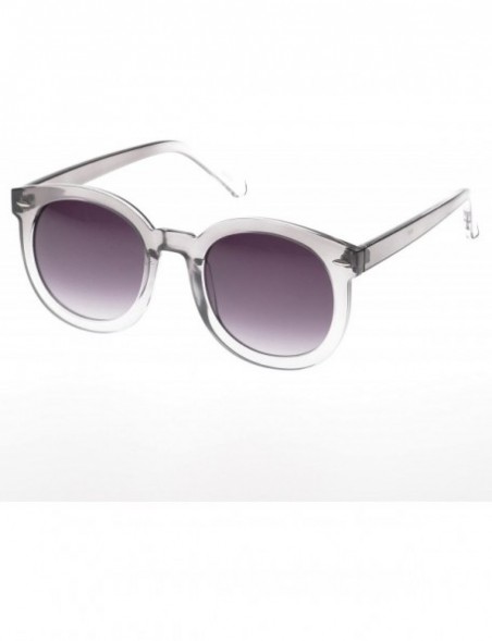 Wayfarer 'Avalon' Round Fashion Sunglasses - Grey - CH11O10G2Q3 $7.76