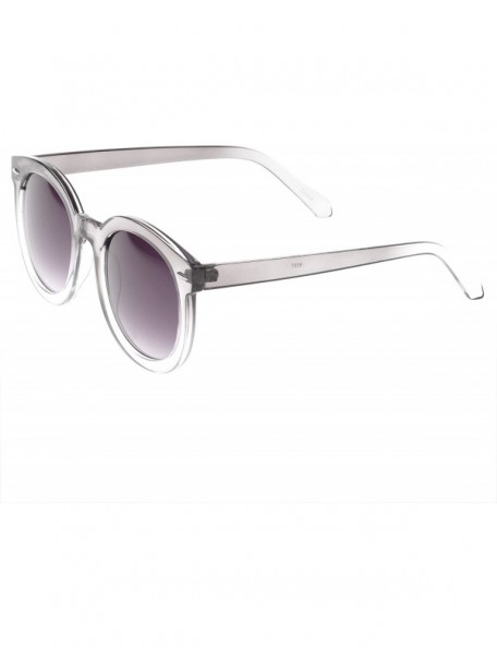 Wayfarer 'Avalon' Round Fashion Sunglasses - Grey - CH11O10G2Q3 $7.76