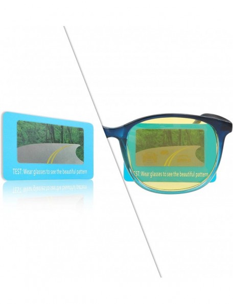 Oval Night Driving Glasses Anti Glare Polarized Safety Glasse - Blue - C8192OGH6C8 $12.61