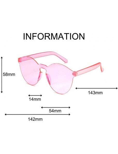 Square Heart Shaped Sunglasses for Women Transparent UV Protection Frameless Love Party Rimless Sunglasses Glasses - C91903NX...