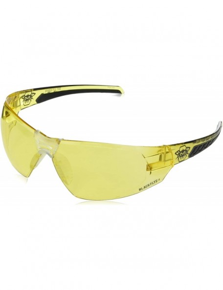 Wrap Black Flys Sparxx Fly Too/Safety Glasses - Yellow - C0192K96DWW $15.42