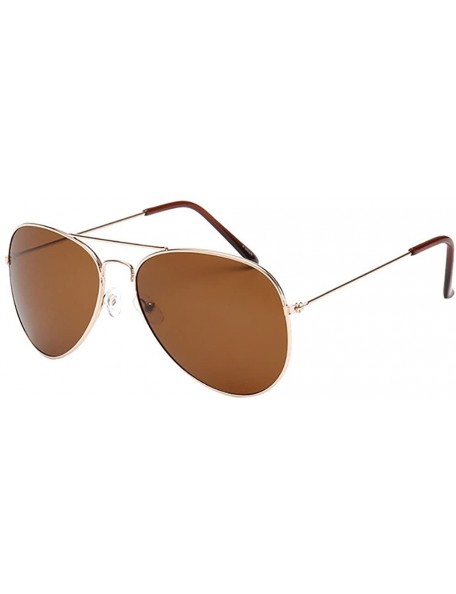 Goggle Vintage Round polarized Sunglasses Classic Retro design Styles Shades - H - CN18OAK2X9Q $16.99