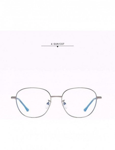 Rectangular Computer Reading Glasses Lighweight Metal Frame Blue Light Blocking Readers for Men Women Business Work - Gun - C...