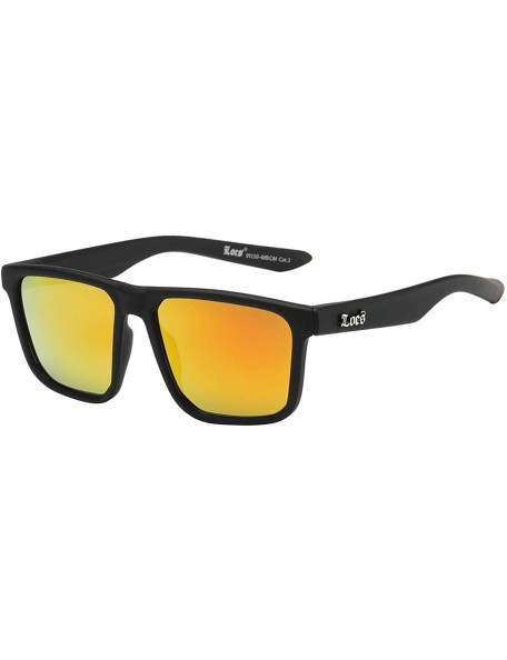 Square Pouch Loks TM Trendy Square Thin Matte Color Lens Sunglasses - 91130-matte-black-red-mirror - CW18RTXHC0I $21.64
