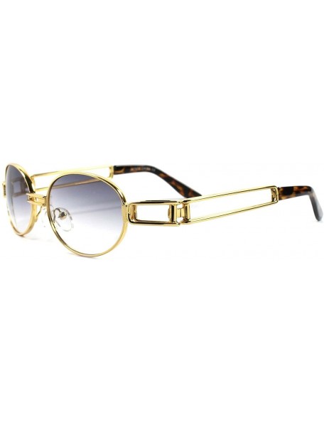 Oval Gold Classic Old Cool Vintage Retro Hip Mens Womens Oval Round Sunglasses Frame - CO1802OERAX $28.08