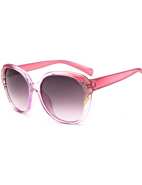 Goggle Fashion and Classic Oversized Sunglasses UV400 Protection - Pink - C312E981IKB $10.76