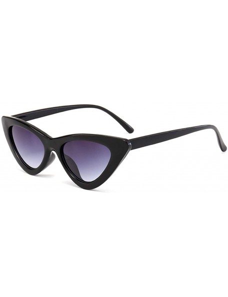 Shield Sunglasses Triangle Vintage Glasses Female - Wblue - C918STXC8IM $12.40