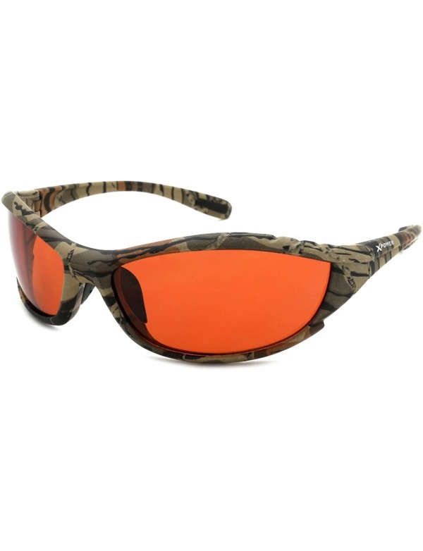 Sport Camo Hunting Sports Sunglasses with Polarized Driving Lens X540124P/DL - Green Camo - CU127XWF8IN $11.54