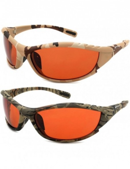 Sport Camo Hunting Sports Sunglasses with Polarized Driving Lens X540124P/DL - Green Camo - CU127XWF8IN $11.54