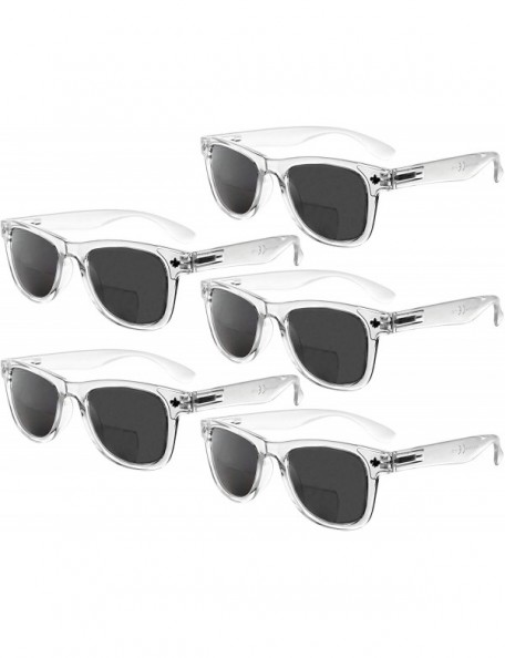 Wayfarer Classic Bifocal Sunglasses for Women 5 Pack - Sgs027 Silver Mirror-5pc - CR18WIH7GH2 $24.91