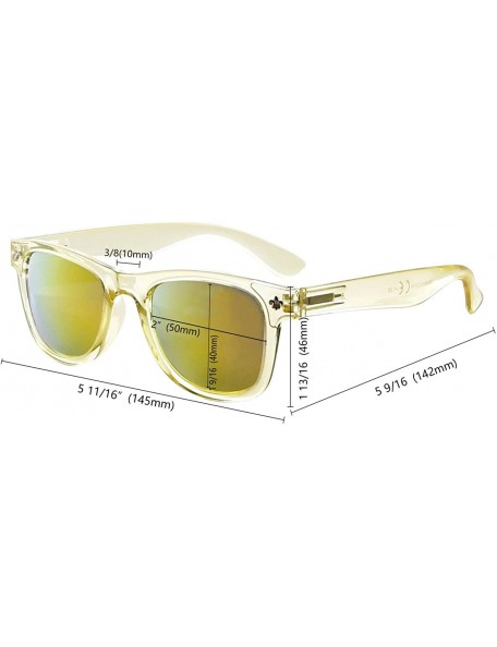 Wayfarer Classic Bifocal Sunglasses for Women 5 Pack - Sgs027 Silver Mirror-5pc - CR18WIH7GH2 $24.91