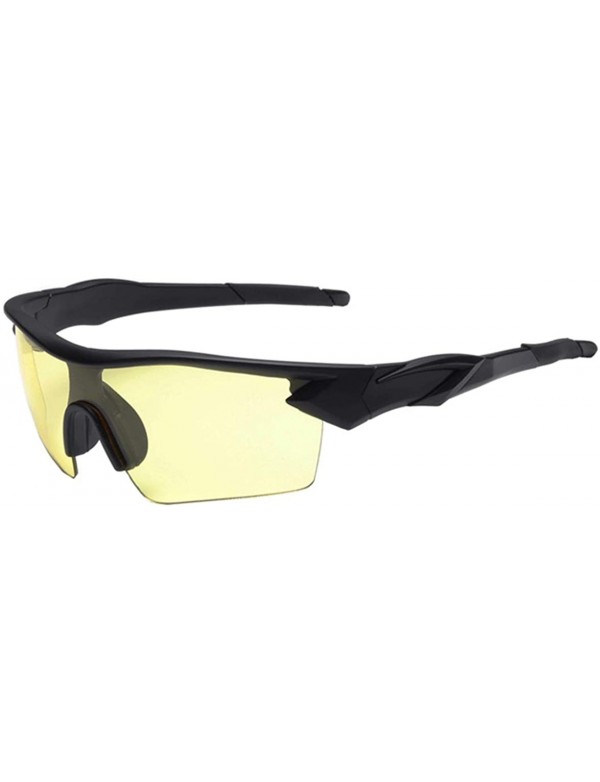 Sport Polarized Sunglasses bicycle glasses- Sports UV400 Protection TR90 Frame Baseball Running Hiking Fishing Driving - C418...