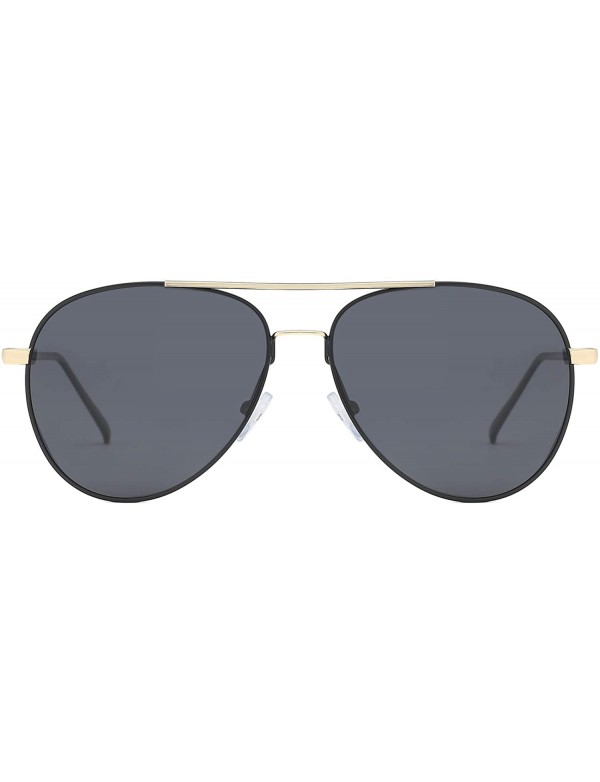 Oversized Polarized Aviator Sunglasses UV400 Oversized lens with Case for Men Women VL9503 - CB18ROS7KX8 $13.16