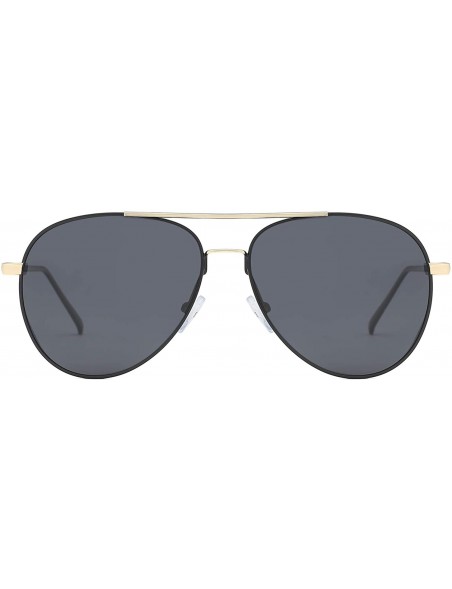 Oversized Polarized Aviator Sunglasses UV400 Oversized lens with Case for Men Women VL9503 - CB18ROS7KX8 $13.16