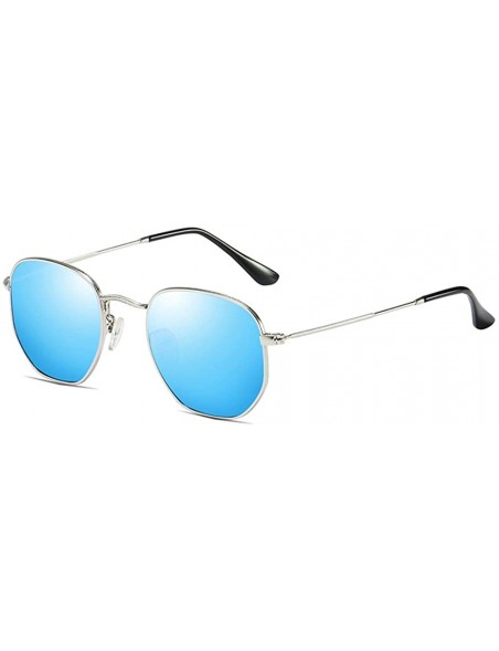 Oversized Unisex Polarized Sunglasses Classic Men Retro UV400 Sun Glasses - F - CD197TXA0L2 $15.65