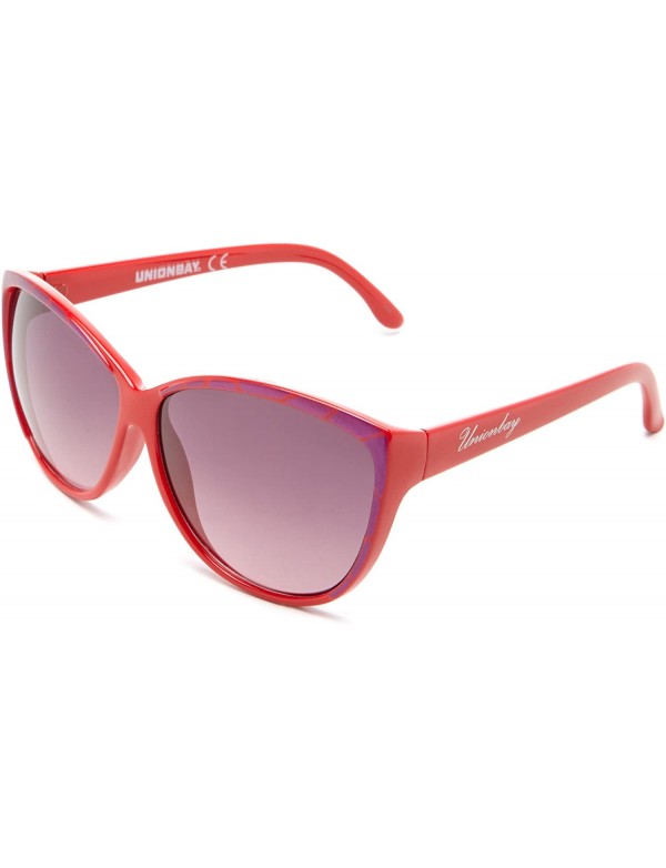 Cat Eye Women's U192 Cat-Eye Sunglasses - 62 mm - Red - CU11BP5NM3X $33.11