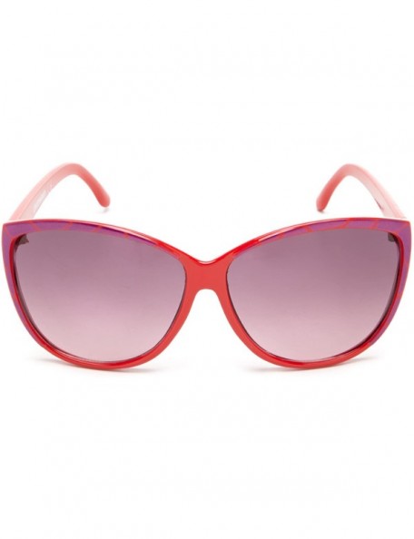 Cat Eye Women's U192 Cat-Eye Sunglasses - 62 mm - Red - CU11BP5NM3X $33.11