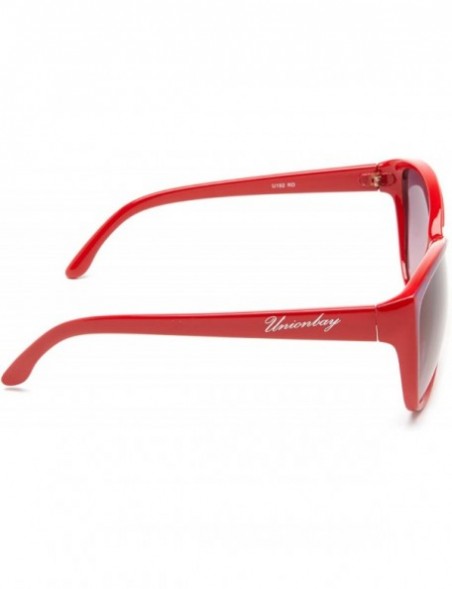 Cat Eye Women's U192 Cat-Eye Sunglasses - 62 mm - Red - CU11BP5NM3X $33.11