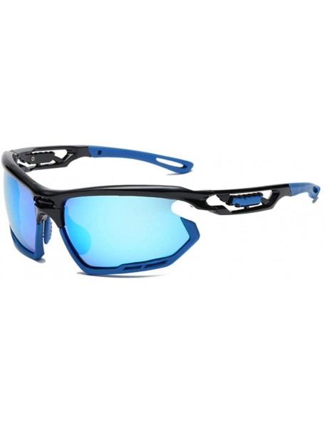 Goggle Polarized Sunglasses Protection Comfortable Designer - Ice Blue 1 - CN18KRE6935 $12.98