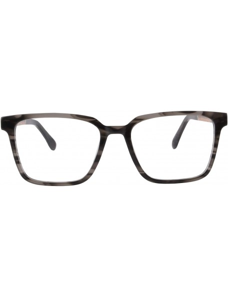 Rectangular Men's Wood Glasses Polarized Myopia Sunglasases-PJ9013 - Black Demi - CG18Z2LQG0K $44.97