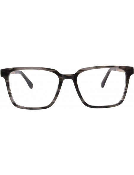 Rectangular Men's Wood Glasses Polarized Myopia Sunglasases-PJ9013 - Black Demi - CG18Z2LQG0K $44.97