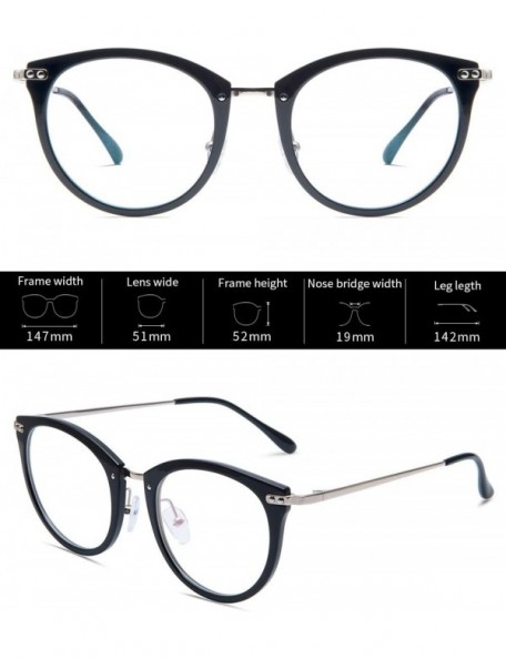 Aviator Blue Light Blocking Glasses Men Women Clear Lightweight Eyeglasses Frame for Computer Reading/Gaming/TV/Phones - CK18...