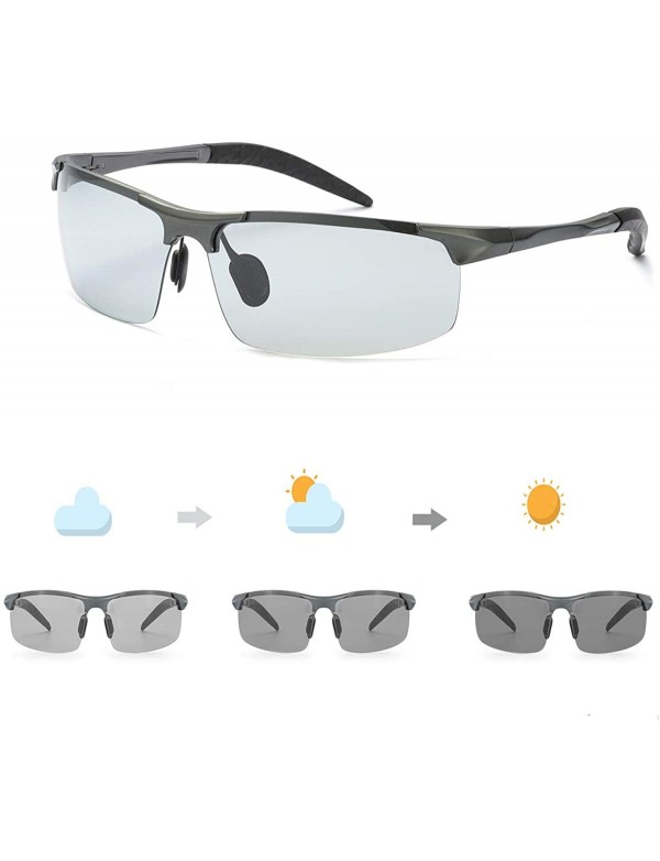 Sport Sunglasses Photochromic Men with Polarized Lens Bike Glasses for Men- 100% UV Protection Sunglasses for Men - CF18M6DQZ...