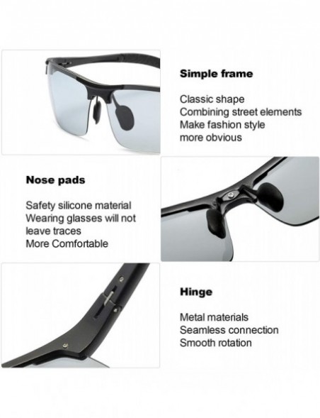 Sport Sunglasses Photochromic Men with Polarized Lens Bike Glasses for Men- 100% UV Protection Sunglasses for Men - CF18M6DQZ...