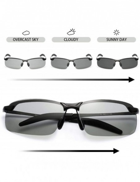 Sport Sunglasses Photochromic Men with Polarized Lens Bike Glasses for Men- 100% UV Protection Sunglasses for Men - CF18M6DQZ...