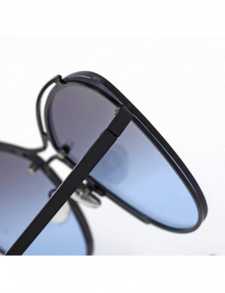 Cat Eye 2019 new sunglasses - rivets double beam sunglasses fashion cat eyes sunglasses ladies - B - CH18S0XAYE5 $43.48