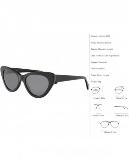 Cat Eye Vintage Brand Cat Eye Polarized Sunglasses 100% UV Protection Retro Glasses Women Eyewear - C2 - CC18HCM6DGR $41.23