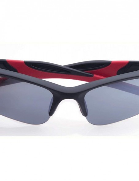 Sport Sports Polarized Sunglasses UV Protection Sunglasses for Fishing Golf Motorcycle - Black&red - CP18W6LAK8H $23.10