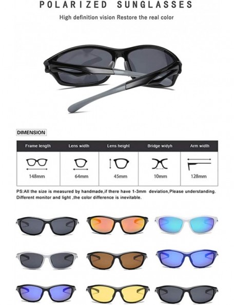 Goggle Sunglasses Polarised glasses Superlight Shatterproof - Color 5 - CY18R4LZKAU $8.08