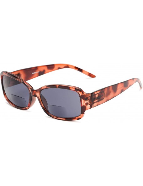 Oversized Readers.com Reading Sunglasses The Karissa Bifocal Reading Sunglasses Plastic Rectangle Style for Women - CK119EX7M...