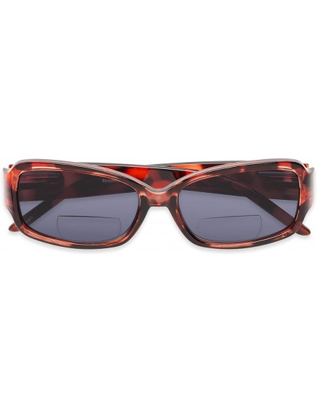 Oversized Readers.com Reading Sunglasses The Karissa Bifocal Reading Sunglasses Plastic Rectangle Style for Women - CK119EX7M...