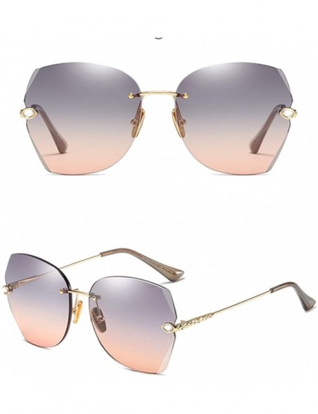 Butterfly The New Fashion Diamond Sunglasses for Women Oversized Vintage Polarized - Gradient Orange - CJ18RW5MU7A $24.57