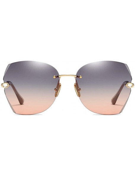 Butterfly The New Fashion Diamond Sunglasses for Women Oversized Vintage Polarized - Gradient Orange - CJ18RW5MU7A $11.14