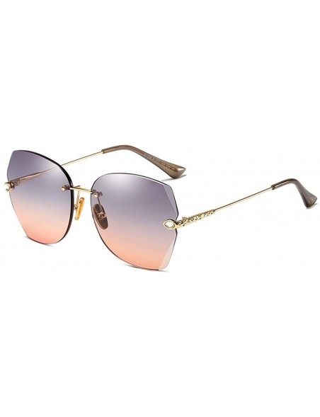 Butterfly The New Fashion Diamond Sunglasses for Women Oversized Vintage Polarized - Gradient Orange - CJ18RW5MU7A $11.14