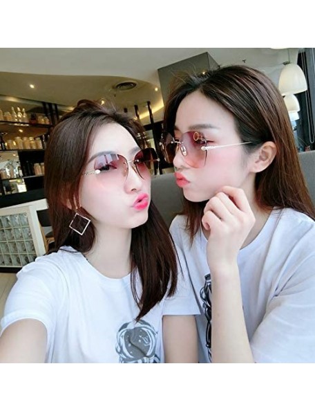 Butterfly The New Fashion Diamond Sunglasses for Women Oversized Vintage Polarized - Gradient Orange - CJ18RW5MU7A $11.14