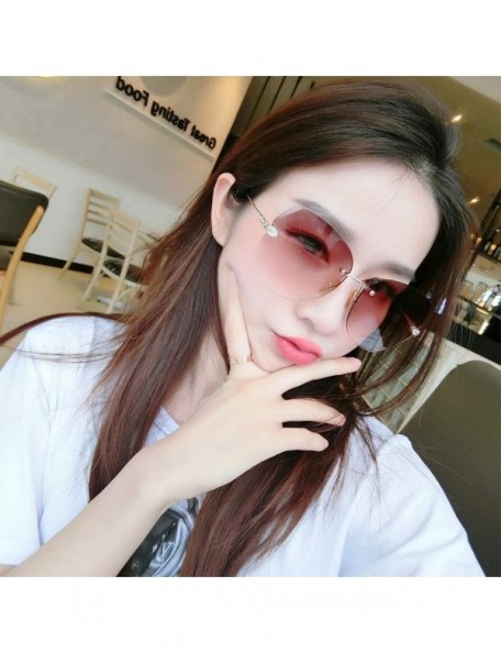 Butterfly The New Fashion Diamond Sunglasses for Women Oversized Vintage Polarized - Gradient Orange - CJ18RW5MU7A $11.14