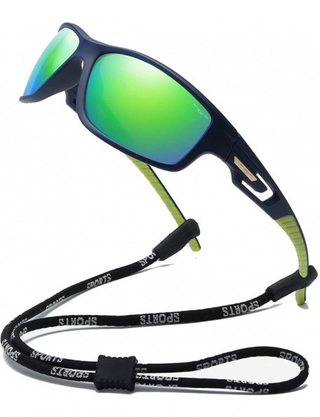 Rimless Sports Sunglasses Polarized Lens with TR90 Frame for Men Women - Green - C418M2C35IZ $16.29