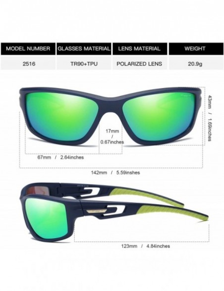 Rimless Sports Sunglasses Polarized Lens with TR90 Frame for Men Women - Green - C418M2C35IZ $16.29