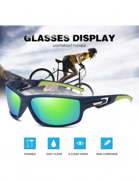 Rimless Sports Sunglasses Polarized Lens with TR90 Frame for Men Women - Green - C418M2C35IZ $16.29